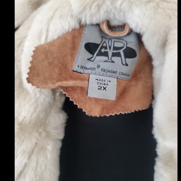 AR Bernardo Fashions Suede Leather Coat 2XL - Picture 7 of 7